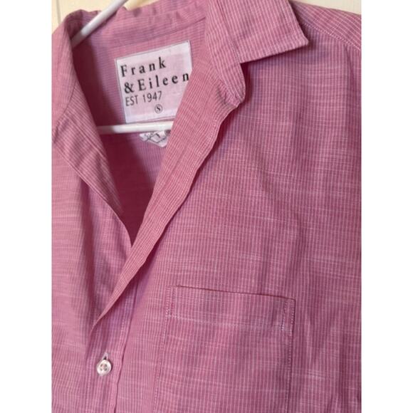 Frank & Eileen Barry Pink Pinstriped Button Down Long Sleeve Shirt S - Picture 3 of 7